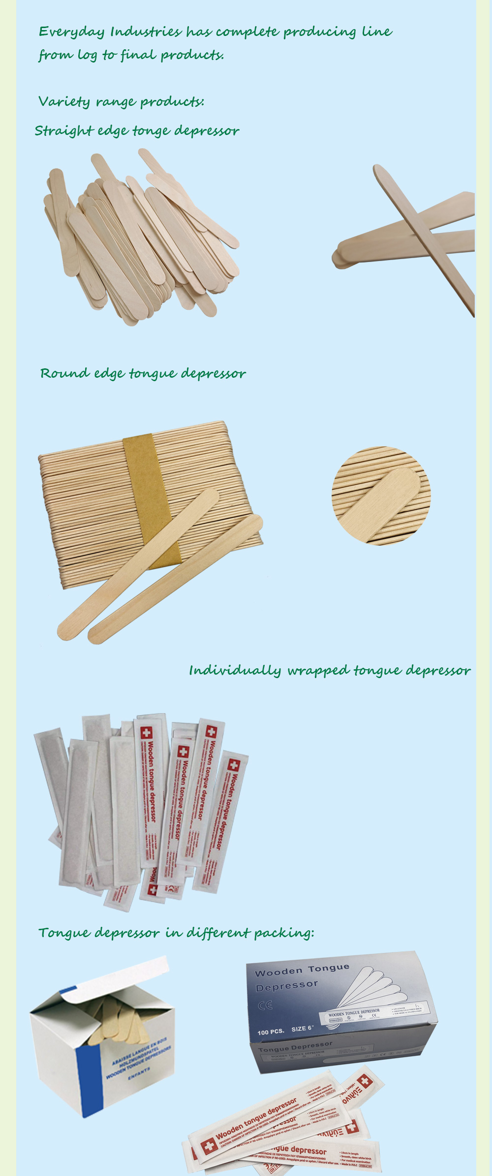 Wooden Tongue Depressor